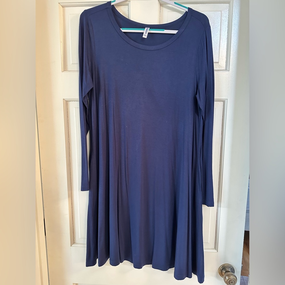 Korsis long sleeve t-shirt dress, size XL